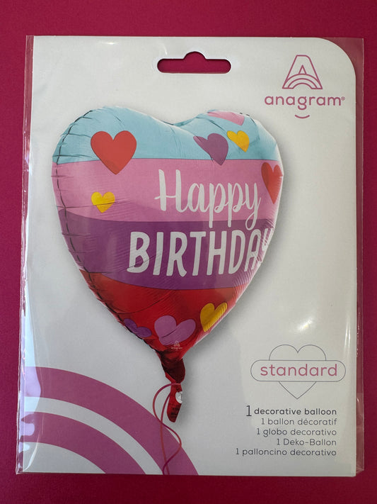 Birthday Heart Balloon