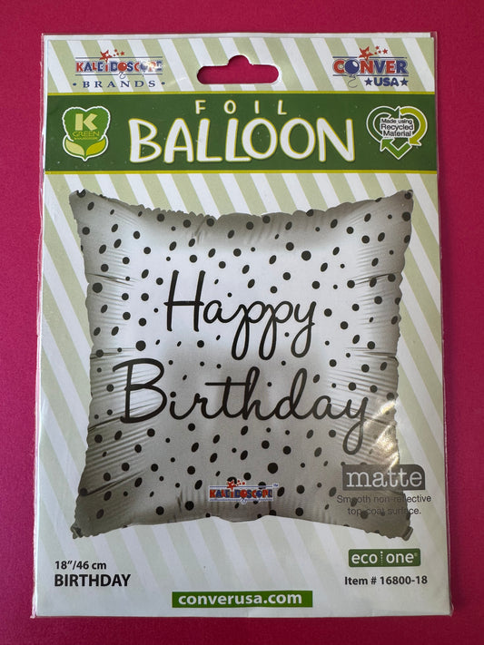 Birthday White Ballons