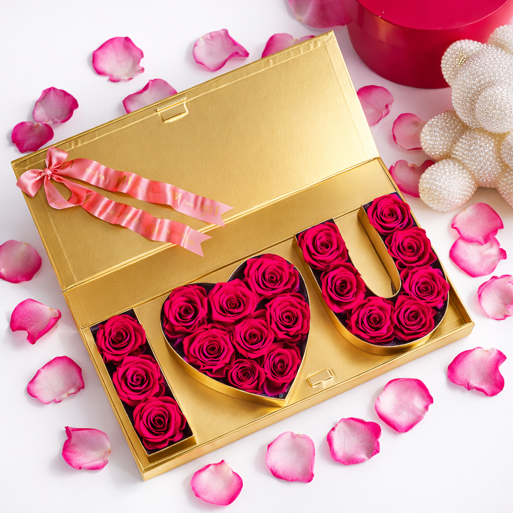 I Love You Forever (Preserved Roses) Valentines Edition