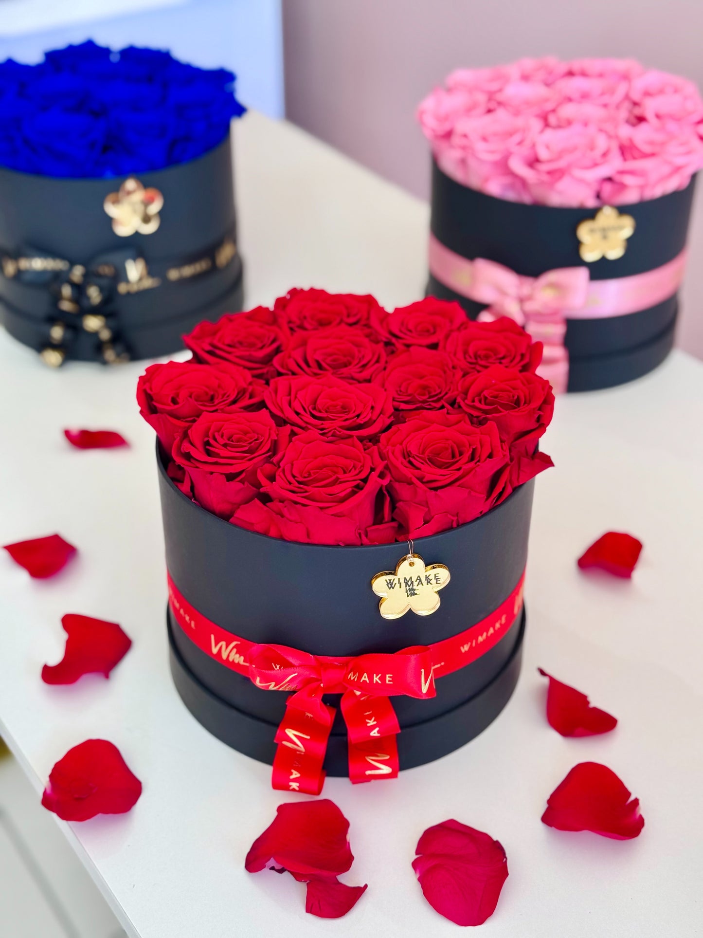 WiMake Preserved Rose Box Red