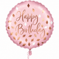 Happy birthday balloon pink and gold