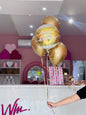 Gold Birthday Balloon Bunch