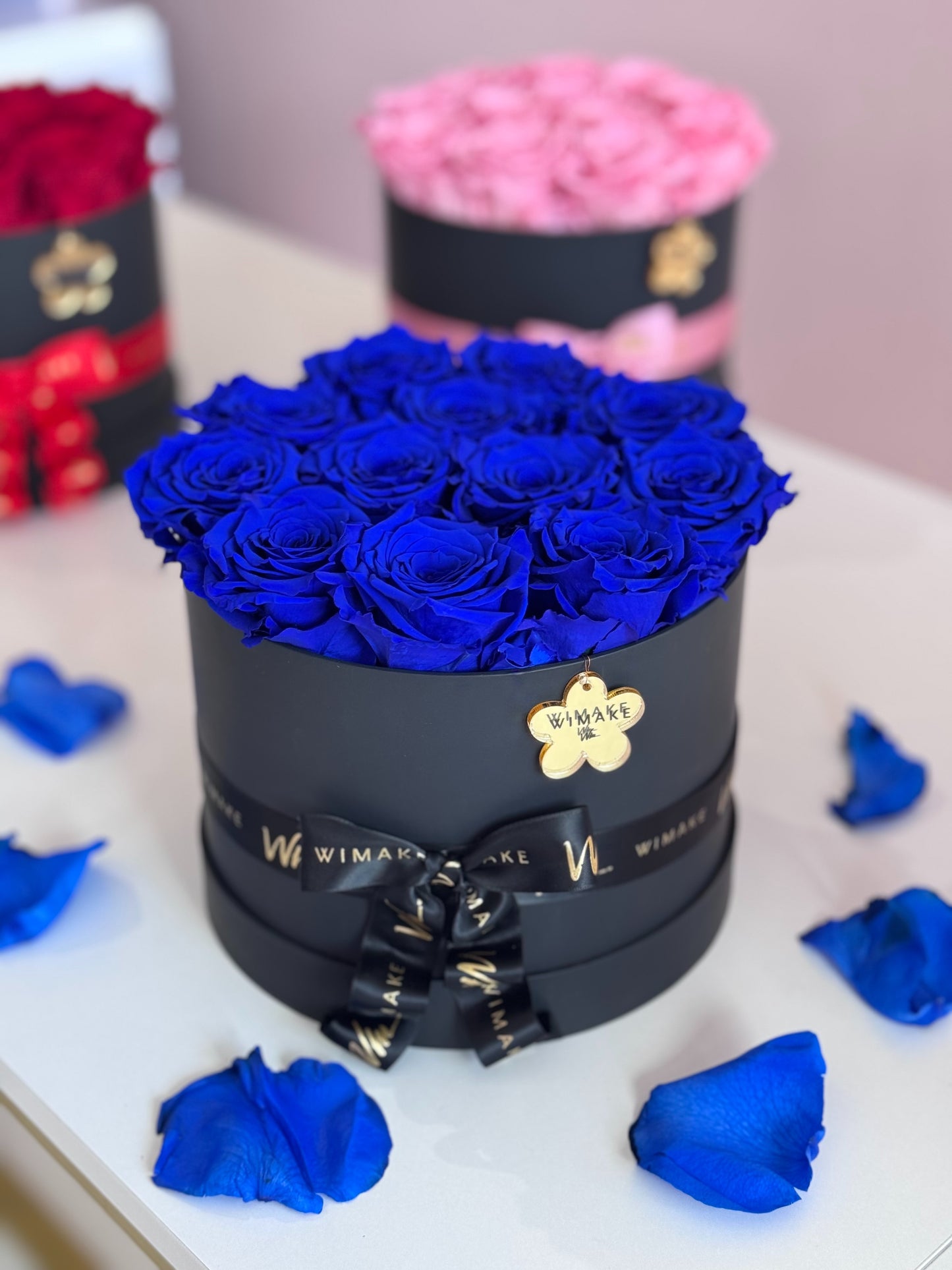 WiMake Preserved Rose Box Blue